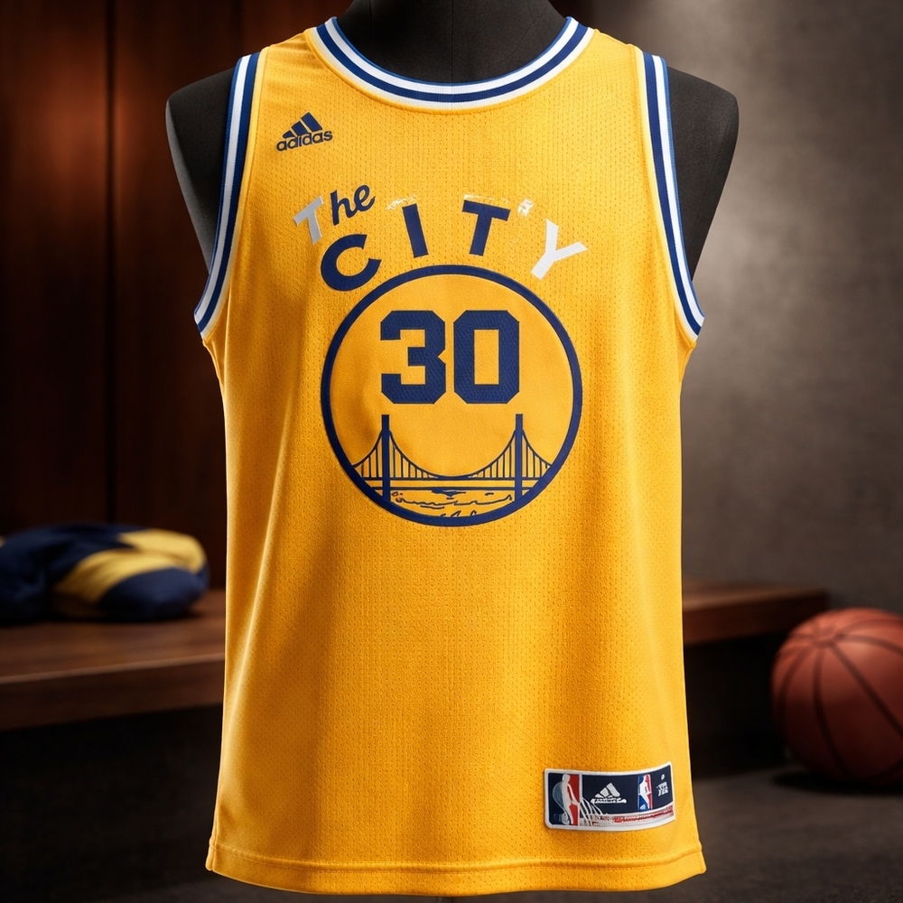 Adidas NBA Golden State Warriors Hardwood Classic Swingman Jersey #30 CURRY XXL